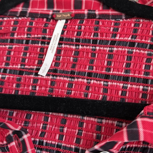 Free People Caught a Feeling Top | Size Small | Red Combo - Picture 4 of 8